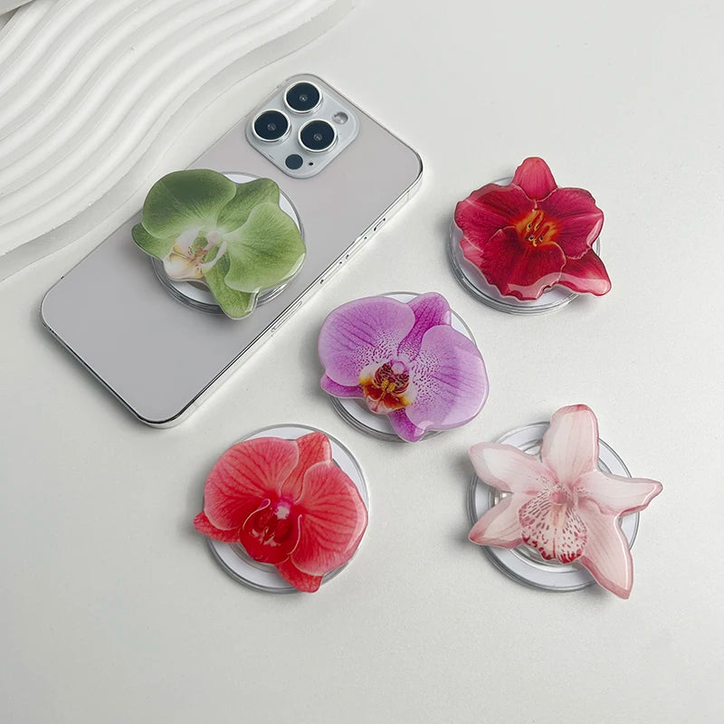 orchidėjos formos pop'as, aksesuaras nuo slydimo