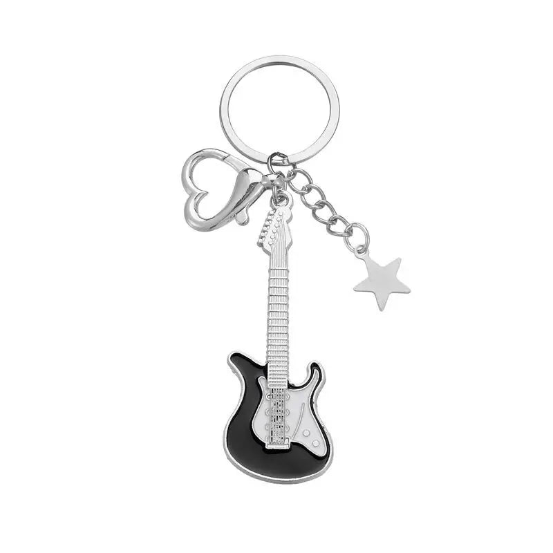 y2k stiliaus gitaros raktų/rankinuko pakabukas