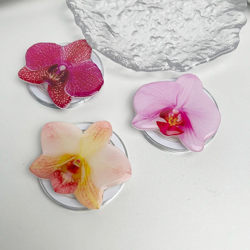 orchidėjos formos pop'as, aksesuaras nuo slydimo
